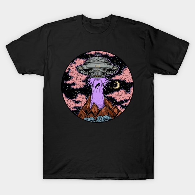 UFO Mountain T-Shirt by Arrow Wind Threads